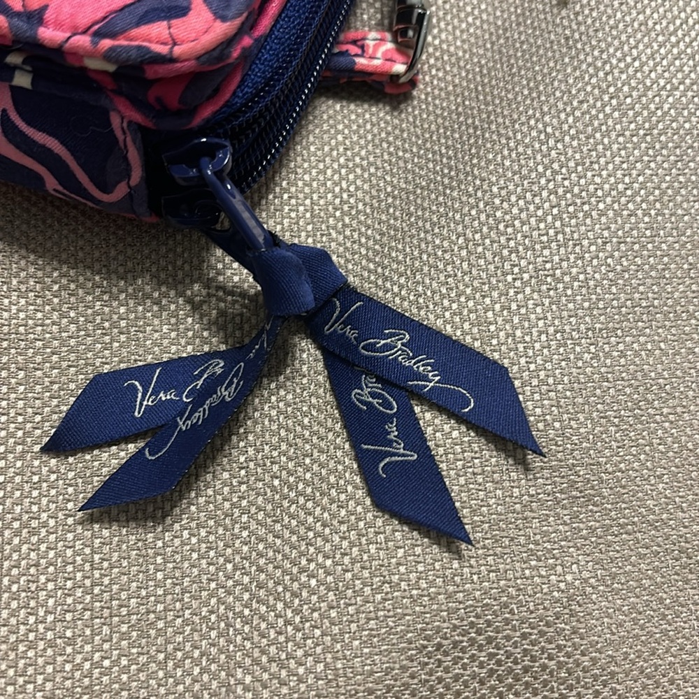 Vera Bradley Pink and Blue Floral Crossbody Bag - Picture 7 of 8